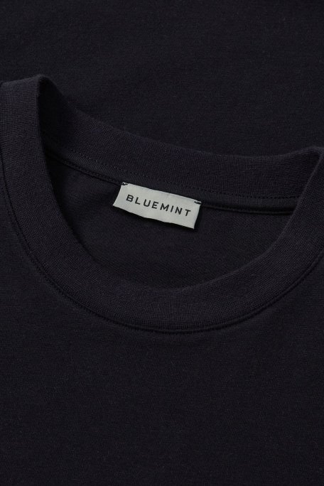 Bluemint % 100 Pamuk Comfort Fit Bisiklet Yaka Erkek T Shirt BM25001389MS 155 KOYU LACİVERT - Bluemint (1)