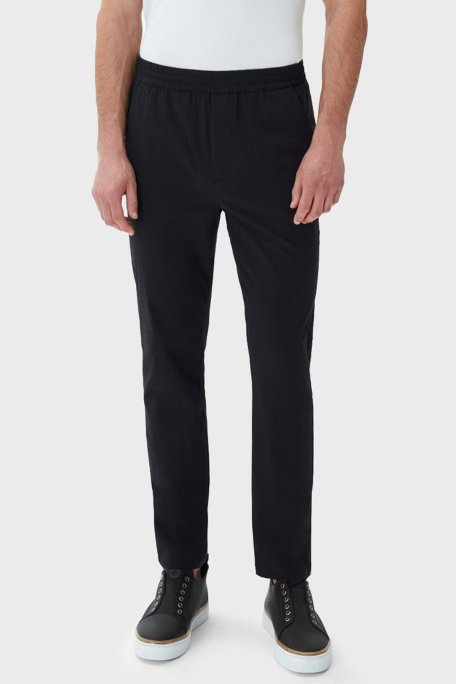 Bluemint Ace Pamuk Karışımlı Esnek Bel Bantlı Comfort Fit Jogger Erkek Pantolon BM23009256MS 111 SİYAH - Bluemint