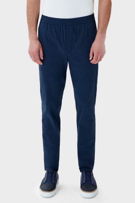 Bluemint Ace Pamuk Karışımlı Esnek Bel Bantlı Comfort Fit Jogger Erkek Pantolon BM23009256MS 155 LACİVERT - Bluemint