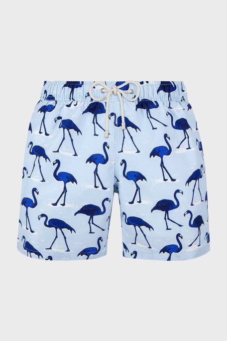 Bluemint Arthus Regular Fit Cepli Deniz Şortu Hızlı Kuruyan Erkek Mayo Short BM22003011MS 711 AÇIK MAVİ-LACİVERT - Bluemint