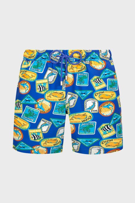 Bluemint Arthus Regular Fit Deniz Şortu Hızlı Kuruyan Erkek Mayo Short BM23003011MS 889 MAVİ-SARI - Bluemint (1)