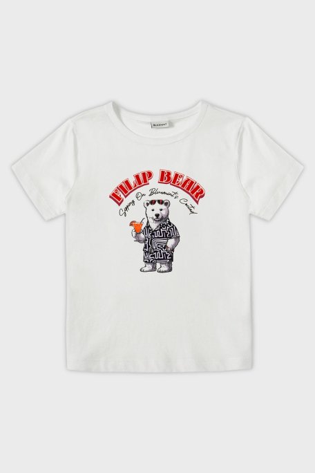 Bluemint Baskılı % 100 Pamuk Relaxed Fit Bisiklet Yaka Erkek T Shirt BM25001568MS1 212 BEYAZ - Bluemint