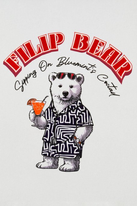 Bluemint Baskılı % 100 Pamuk Relaxed Fit Bisiklet Yaka Erkek T Shirt BM25001568MS1 212 BEYAZ - Bluemint (1)