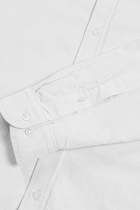 Bluemint Bm Oxford % 100 Pamuk Comfort Fit Düğmeli Yaka Erkek Gömlek BM24002273MW 112 BEYAZ - Bluemint (1)