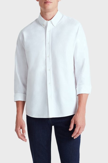 Bluemint Bm Oxford % 100 Pamuk Relaxed Fit Erkek Gömlek BM22002273MW 112 BEYAZ - Bluemint