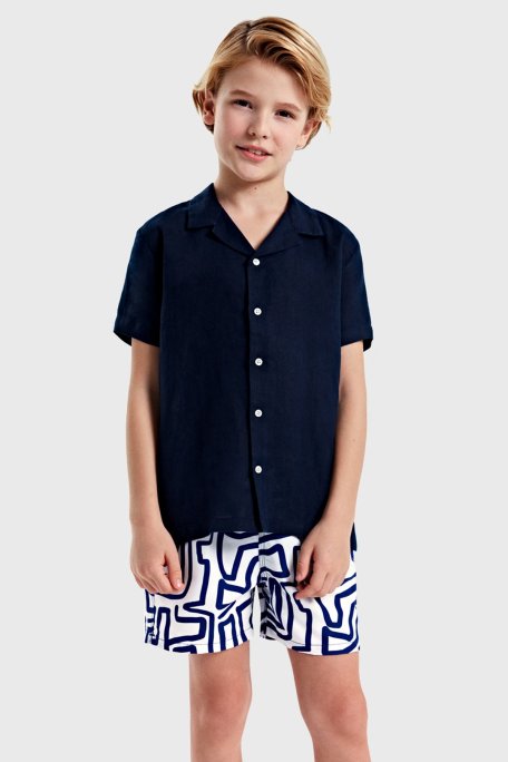 Bluemint Cepli Deniz Şortu Hızlı Kuruyan Çocuk Mayo Short BM24008016BS 1048 BEYAZ - Bluemint (1)