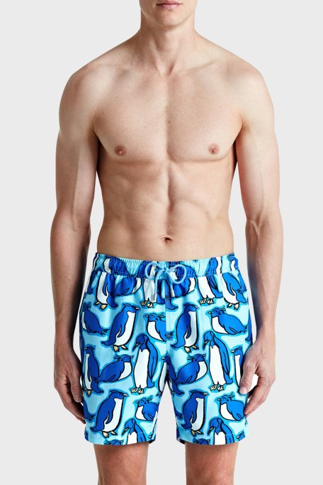 Bluemint Cepli Deniz Şortu Hızlı Kuruyan Erkek Mayo Short BM24003011MS 1034 MAVİ - Bluemint