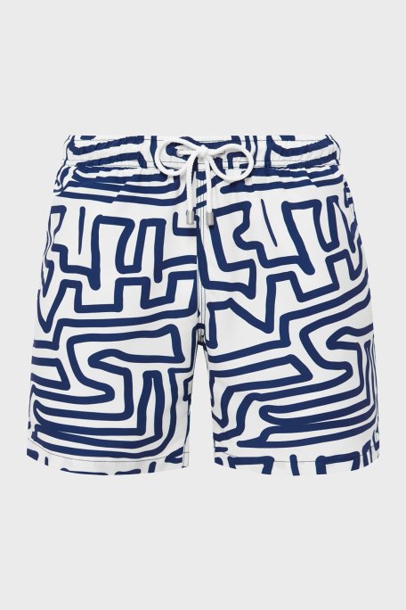 Bluemint Cepli Deniz Şortu Hızlı Kuruyan Erkek Mayo Short BM24003011MS 1048 BEYAZ - Bluemint (1)