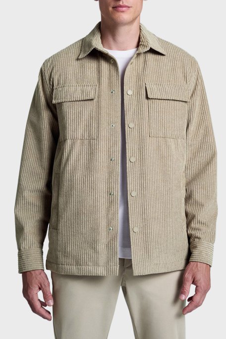 Bluemint Chester Relaxed Fit Klasik Yaka Çıtçıt Düğmeli Kadife Erkek Gömlek BM25030223MW 316 BEJ - Bluemint (1)