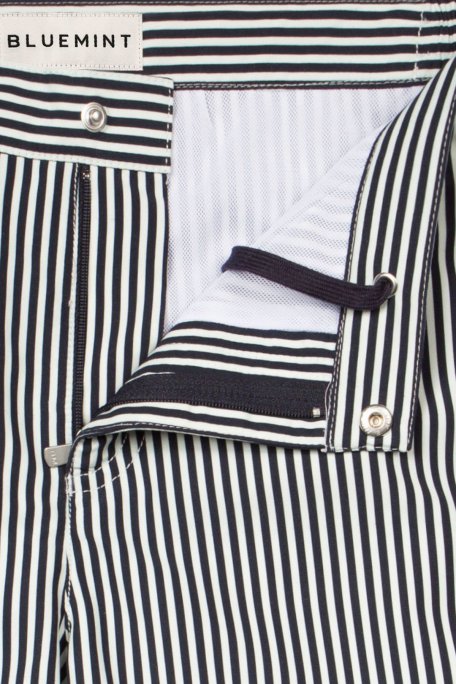 Bluemint Çizgili Tailored Regular Fit Normal Bel Hızlı Kuruyan Erkek Mayo Short BM25003012MS 388 MAVİ - Bluemint (1)