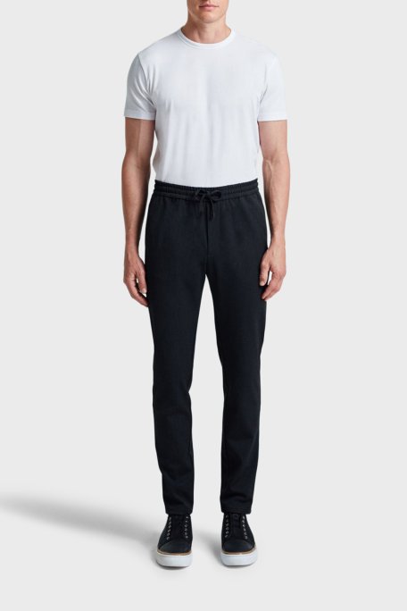 Bluemint Comfort Fit Belden Bağlamalı Düz Paça Jogger Erkek Pantolon BM25009160MW 500 ANTRASİT - Bluemint (1)