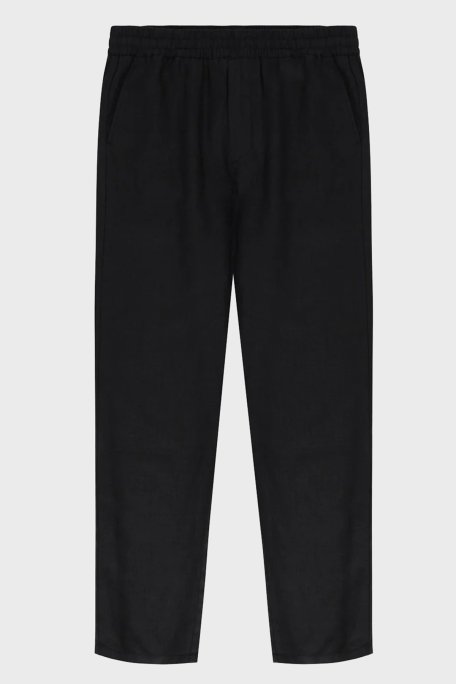 Bluemint Comfort Normal Bel Daralan Paça Keten Jogger Erkek Pantolon EDANJOGG 111 SİYAH - Bluemint (1)