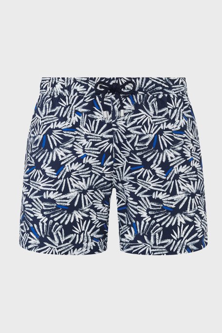 Bluemint Desenli Hızlı Kuruyan Erkek Deniz Şortu ARTHUSSTRE1 316 LACİVERT-BEYAZ - Bluemint (1)