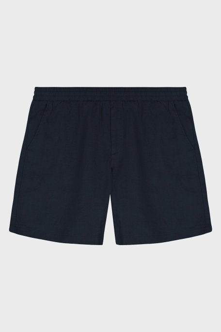 Bluemint Edmund % 100 Keten Comfort Fit Erkek Short BM24004384MS 155 LACİVERT - Bluemint