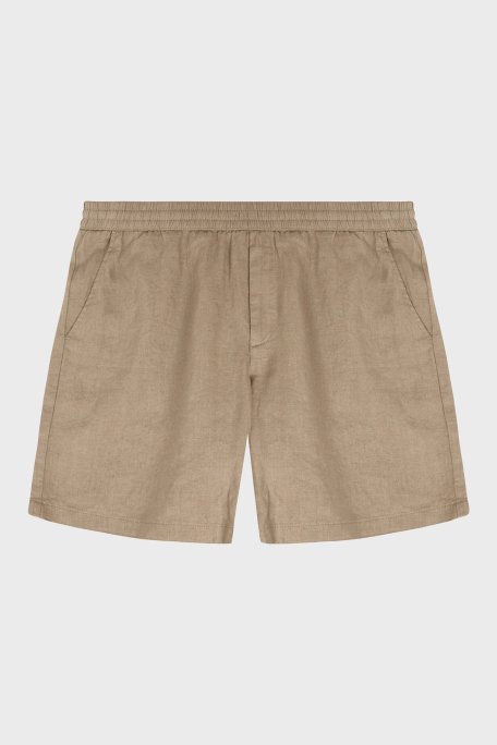 Bluemint Edmund % 100 Keten Comfort Fit Erkek Short BM24004384MS 214 CAMEL - Bluemint