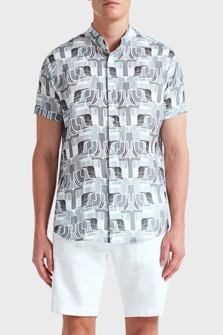 Bluemint Edmund % 100 Keten Regular Fit Erkek Short BM24004051MS 112 BEYAZ - Bluemint