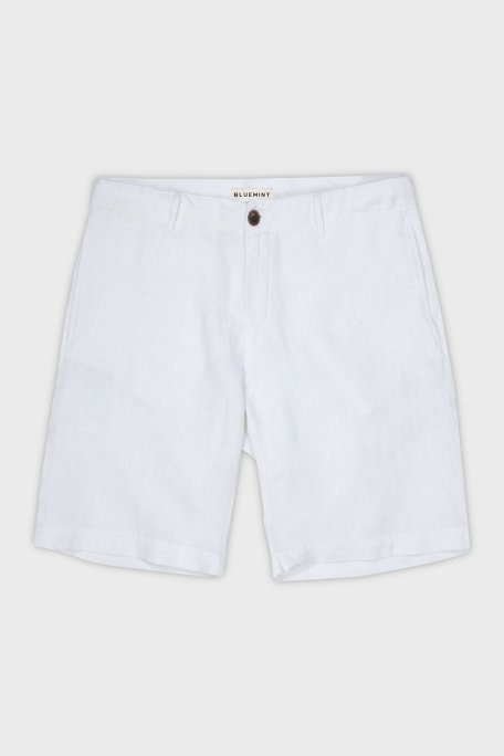 Bluemint Edmund % 100 Keten Regular Fit Erkek Short BM24004051MS 112 BEYAZ - Bluemint (1)