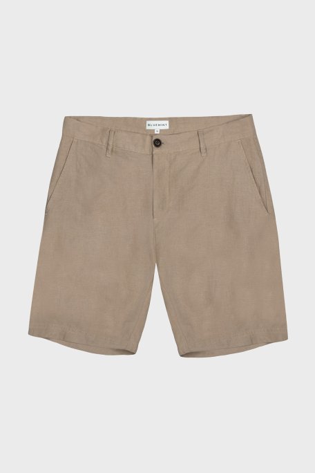 Bluemint Edmund % 100 Keten Regular Fit Erkek Short BM24004051MS 214 CAMEL - Bluemint (1)