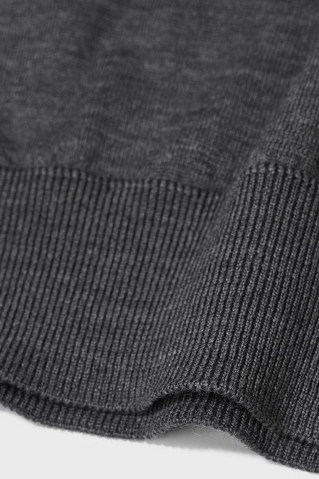 Bluemint Frank % 100 Yün Regular Fit Bisiklet Yaka Erkek Kazak BM2320101MW 521 ANTRASİT MELANJ - Bluemint (1)