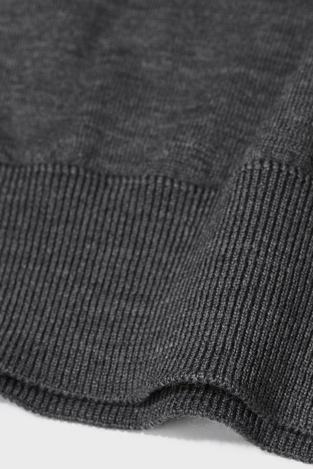 Bluemint Frank % 100 Yün Regular Fit Bisiklet Yaka Erkek Kazak BM2420101MW 521 ANTRASİT MELANJ - Bluemint (1)