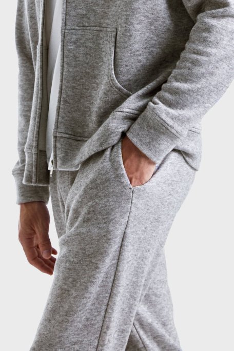 Bluemint Jason Tapered Fit Beli Lastikli Jogger Erkek Pantolon BM24009359MW 105 GRİ MELANJ - Bluemint (1)