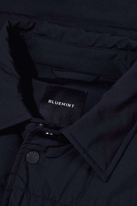 Bluemint Kapitoneli Comfort Fit Gömlek Yaka Şişme Erkek Mont BM24030342MW 155 LACİVERT - Bluemint (1)