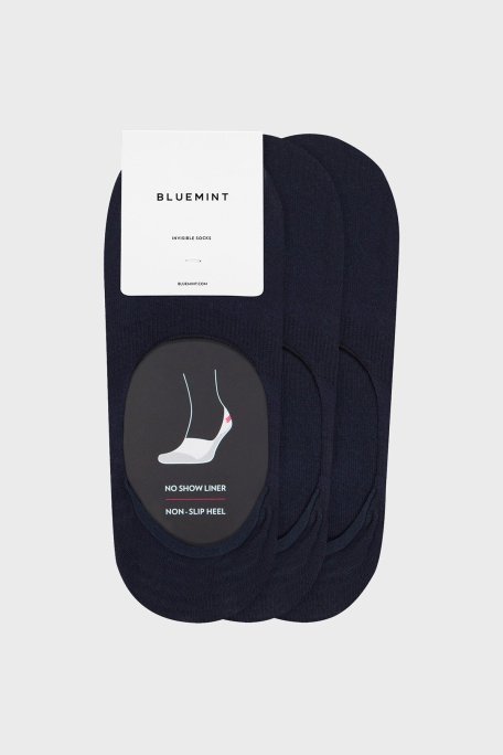 Bluemint Logolu Bambu Karışımlı Babet Erkek Çorap BM250234854A 155 LACİVERT - Bluemint