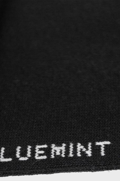 Bluemint Logolu Streç Pamuklu Kısa Erkek Çorap BM250232624A 111 SİYAH - Bluemint (1)