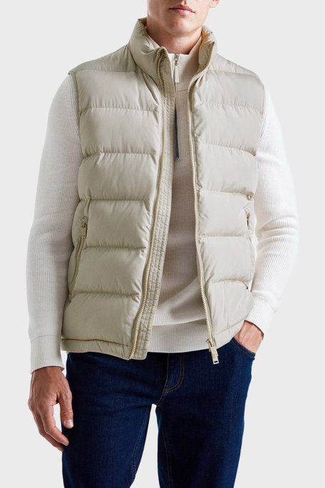 Bluemint Nelson % 100 Pamuk Relaxed Fit Yarım Fermuarlı Dik Yaka Erkek Kazak BM25020347MW 722 EKRU - Bluemint (1)