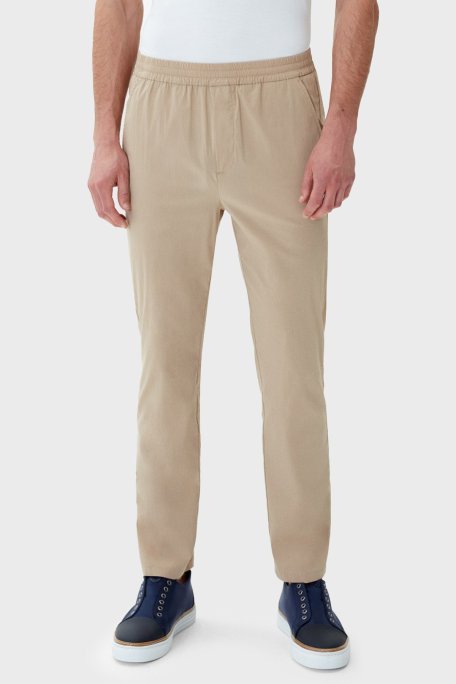 Bluemint Pamuklu Comfort Fit Daralan Paça Jogger Erkek Pantolon BM25009256MS 214 BEJ - Bluemint