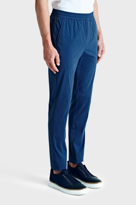 Bluemint Pamuklu Comfort Fit Normal Bel Daralan Paça Jogger Erkek Pantolon ACESUMJOGG 313 İNDİGO - Bluemint