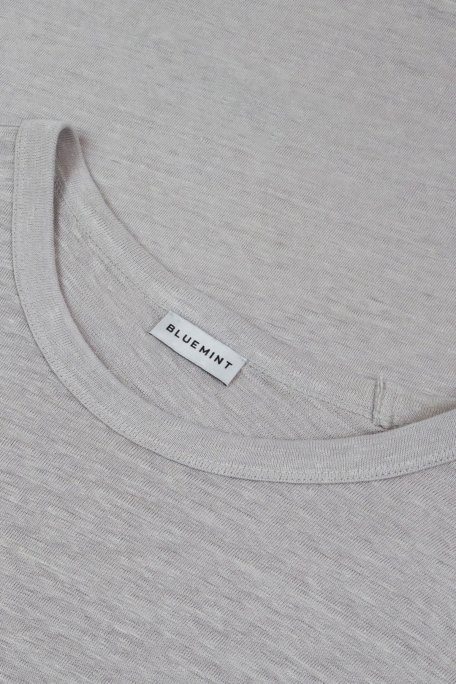 Bluemint Pamuklu Comfort Fit Sıfır Yaka Erkek T Shirt BM25001303MS 1162 GRİ - Bluemint (1)