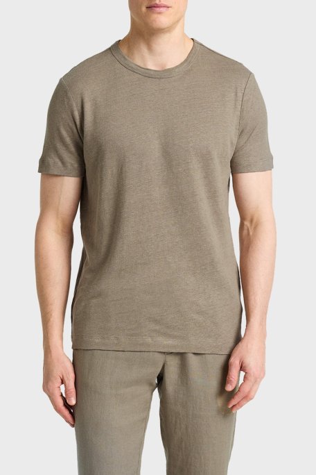 Bluemint Pamuklu Comfort Fit Sıfır Yaka Erkek T Shirt BM25001303MS 836 AÇIK HAKİ - Bluemint