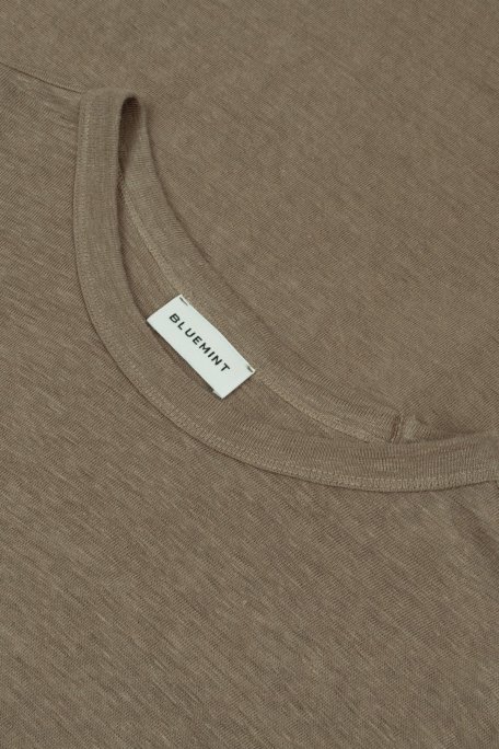 Bluemint Pamuklu Comfort Fit Sıfır Yaka Erkek T Shirt BM25001303MS 836 AÇIK HAKİ - Bluemint (1)