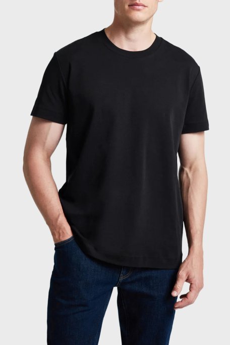 Bluemint Pamuklu Relaxed Fit Bisiklet Yaka Erkek T Shirt NOLAN 111 SİYAH - Bluemint