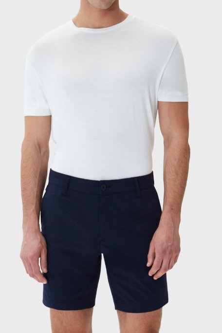 Bluemint Pamuklu Tailored Fit Normal Bel Bermuda Erkek Short BM25004255MS 155 LACİVERT - Bluemint