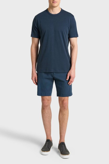 Bluemint Pamuklu Tailored Fit Normal Bel Bermuda Erkek Short BM25004255MS 313 İNDİGO - Bluemint