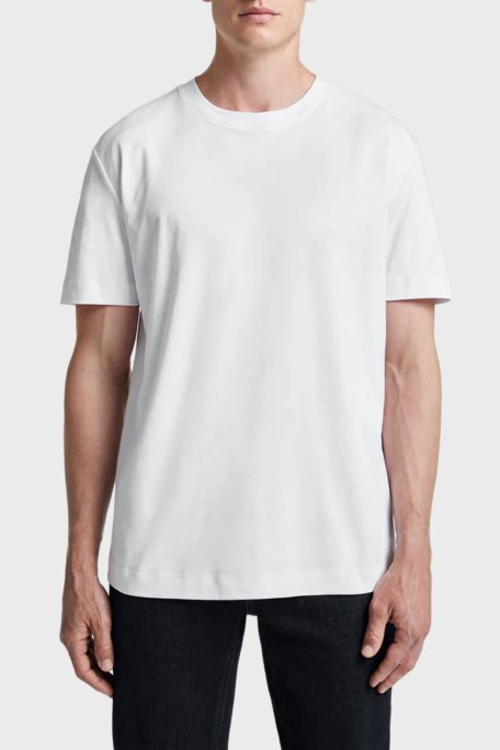 Bluemint Rahat % 100 Pamuk Bisiklet Yaka Erkek T Shirt NOLAN 112 BEYAZ - Bluemint