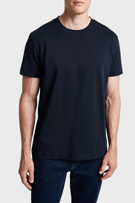 Bluemint Rahat % 100 Pamuk Bisiklet Yaka Erkek T Shirt NOLAN 155 LACİVERT - Bluemint