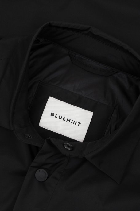 Bluemint Regular Fit Klasik Yaka Çıtçıt Düğmeli Erkek Gömlek Ceket BM25030664MW 111 SİYAH - Bluemint (1)