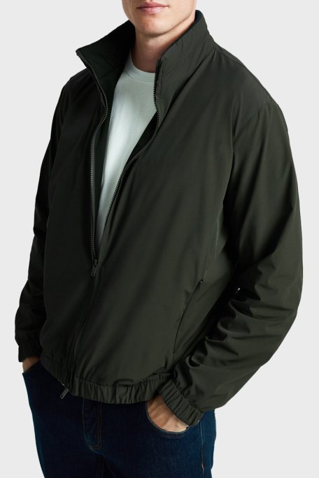 Bluemint Regular Fit Suya Dayanıklı Fermuarlı Dik Yaka Erkek Ceket BM24030471MW1 109 HAKİ - Bluemint