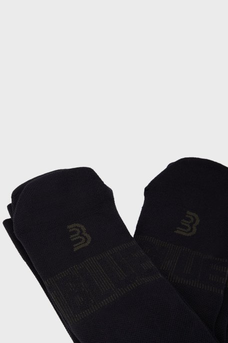 Bluemint Streç Logolu 3 Pack Uzun Erkek Çorap BM24023558A4 111 SİYAH - Bluemint (1)
