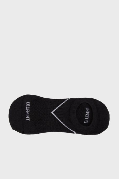 Bluemint Streç Pamuklu Şerit Detaylı 3 Pack Bilek Erkek Çorap BM24023560A4 111 SİYAH - Bluemint (1)