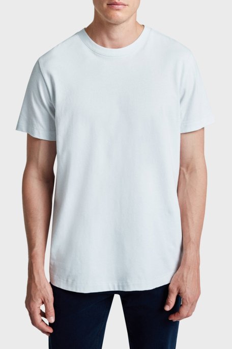 Bluemint William Brushed % 100 Pamuk Comfort Fit Bisiklet Yaka Erkek T Shirt BM24001389MW 630 MİNT - Bluemint