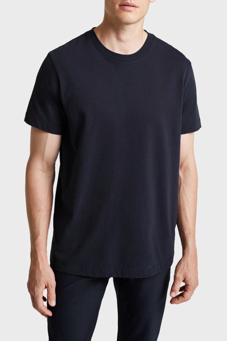 Bluemint William Brushed % 100 Pamuk Comfort Fit Bisiklet Yaka Erkek T Shirt BM24001389MW1 106 LACİVERT - Bluemint