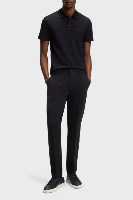 Boss % 100 Deri Logolu Sneaker Erkek Ayakkabı 50563591 001 SİYAH - Boss (1)