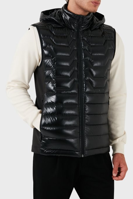 Boss % 100 Kuş Tüyü Dolgulu Kapitoneli Şişme Erkek Yelek 50517763 001 SİYAH - Boss (1)