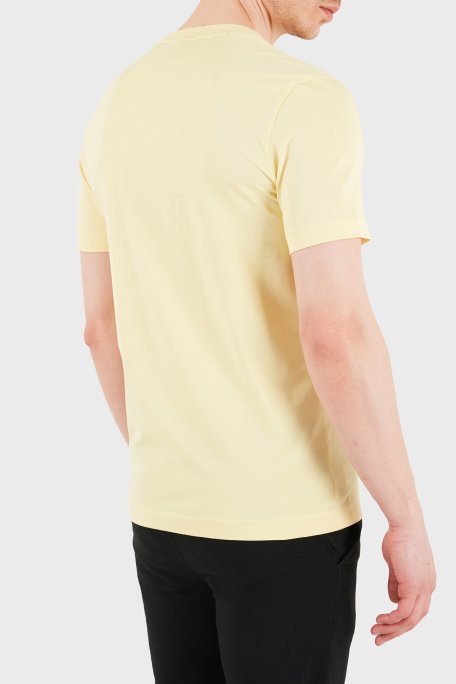Boss % 100 Pamuk Regular Fit Bisiklet Yaka Jarse Erkek T Shirt 50468347 749 SARI - Boss (1)