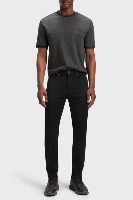 Boss % 100 Pamuk Regular Fit Bisiklet Yaka Logolu Erkek T Shirt 50543341 012 ANTRASİT - Boss (1)