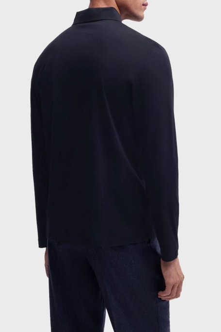 Boss % 100 Pamuk Regular Fit Düğmeli Erkek Polo Yaka Sweat 50523917 404 LACİVERT - Boss (1)